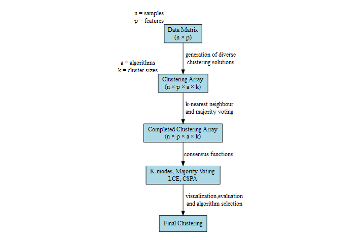 Ensemble Clustering pipeline.